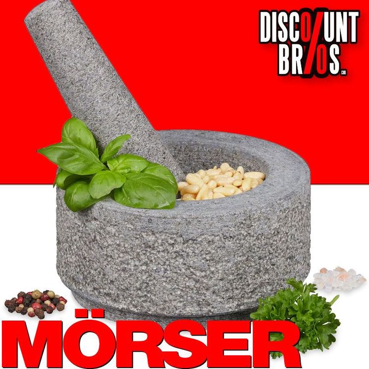 NEU Granit Stein MÖRSER GRAU Ø14cm | Kaufen auf Ricardo