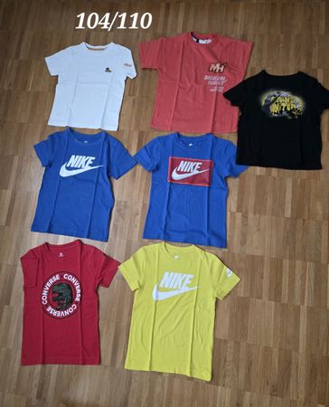 Kinder T-Shirt Paket, 104/110, Nike, Converse... Top Zustand