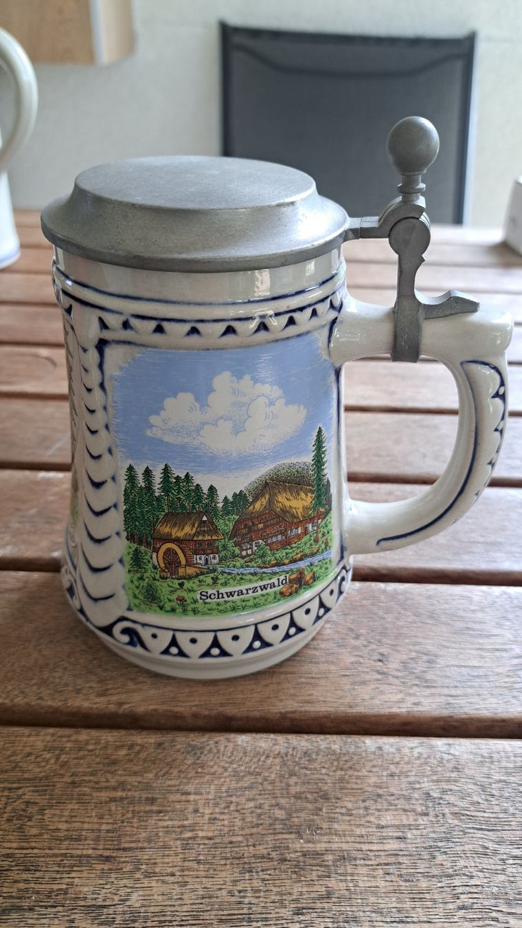 Alle Dekorationen: Gerz Bierkrug Schwarzwald - Zinndeckel – Gebraucht aus Reinach AG von sic02 2