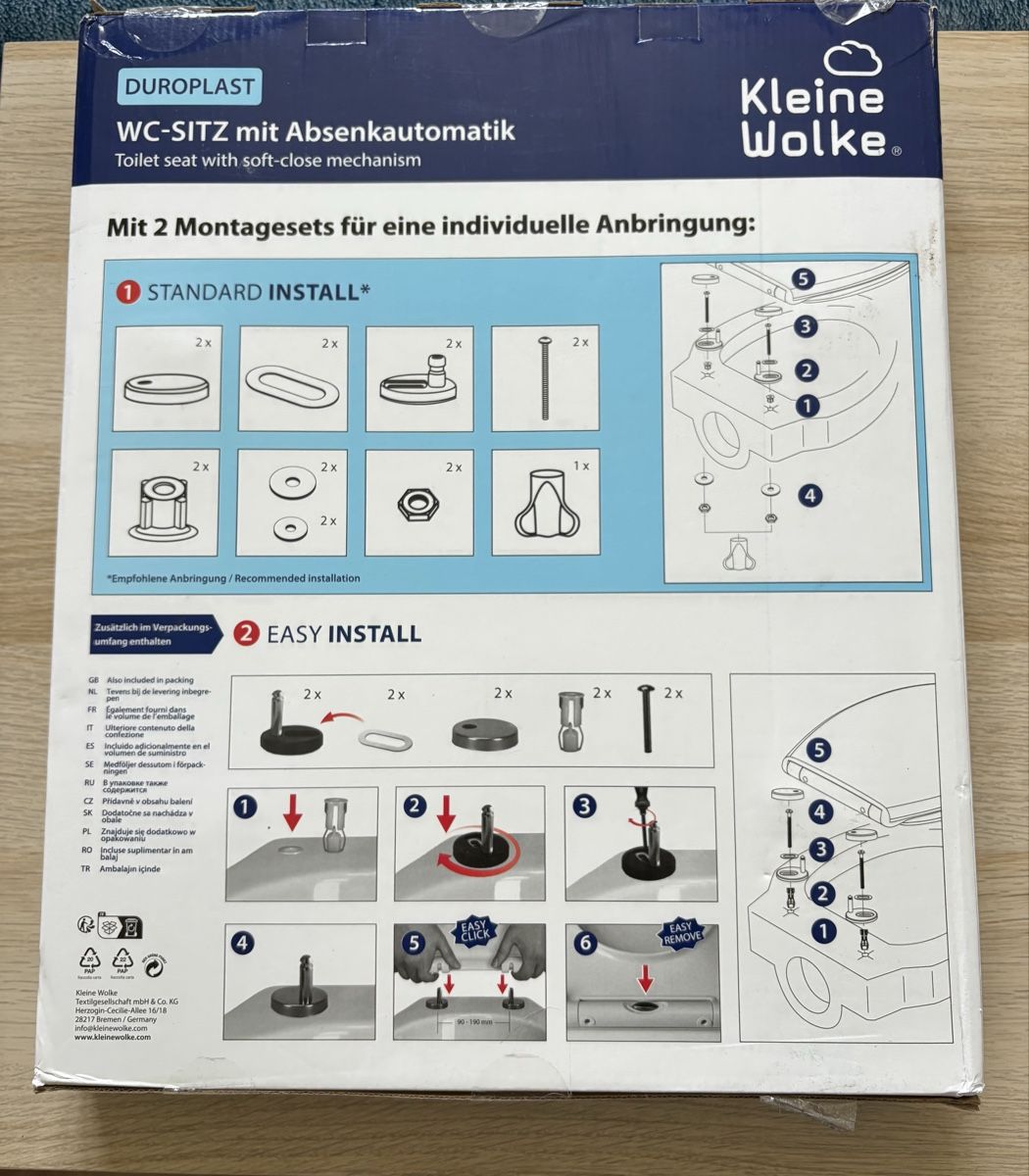 WC: WC Sitz mit Absenkautomatik – Nuovo e nell'imballaggio originale da Muri AG venduto da Kati13 1