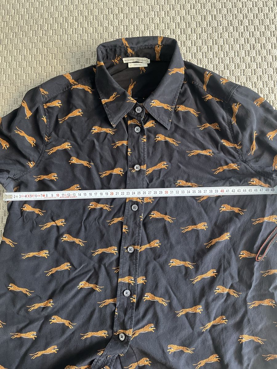 Camicette: Seidenbluse, Monoprix, Leopardmuster, 42 – Usato da Solothurn venduto da Bobesch08 5