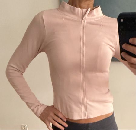Sportjacke Damen Reissverschluss hellrosa XS 