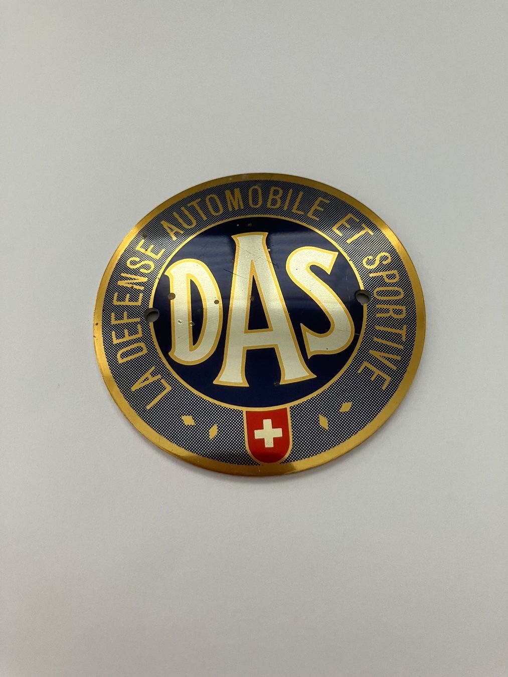 DAS Auto-Emblem, La Defense, Emaille-Plakette, Schweiz, Rar (Neu ...