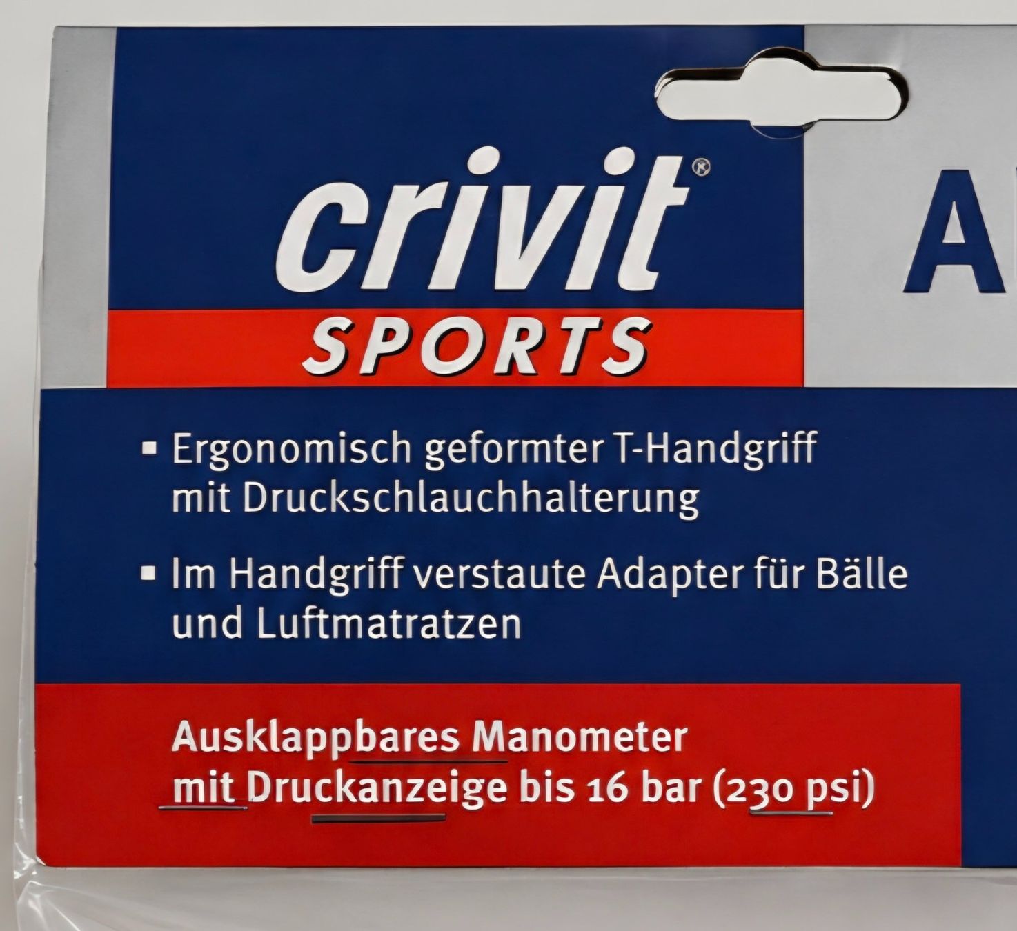 Pompe: Crivit Alu-Star Standluftpumpe mit Manometer neu – Nuovo e nell'imballaggio originale da Greifensee venduto da Snowtime 1