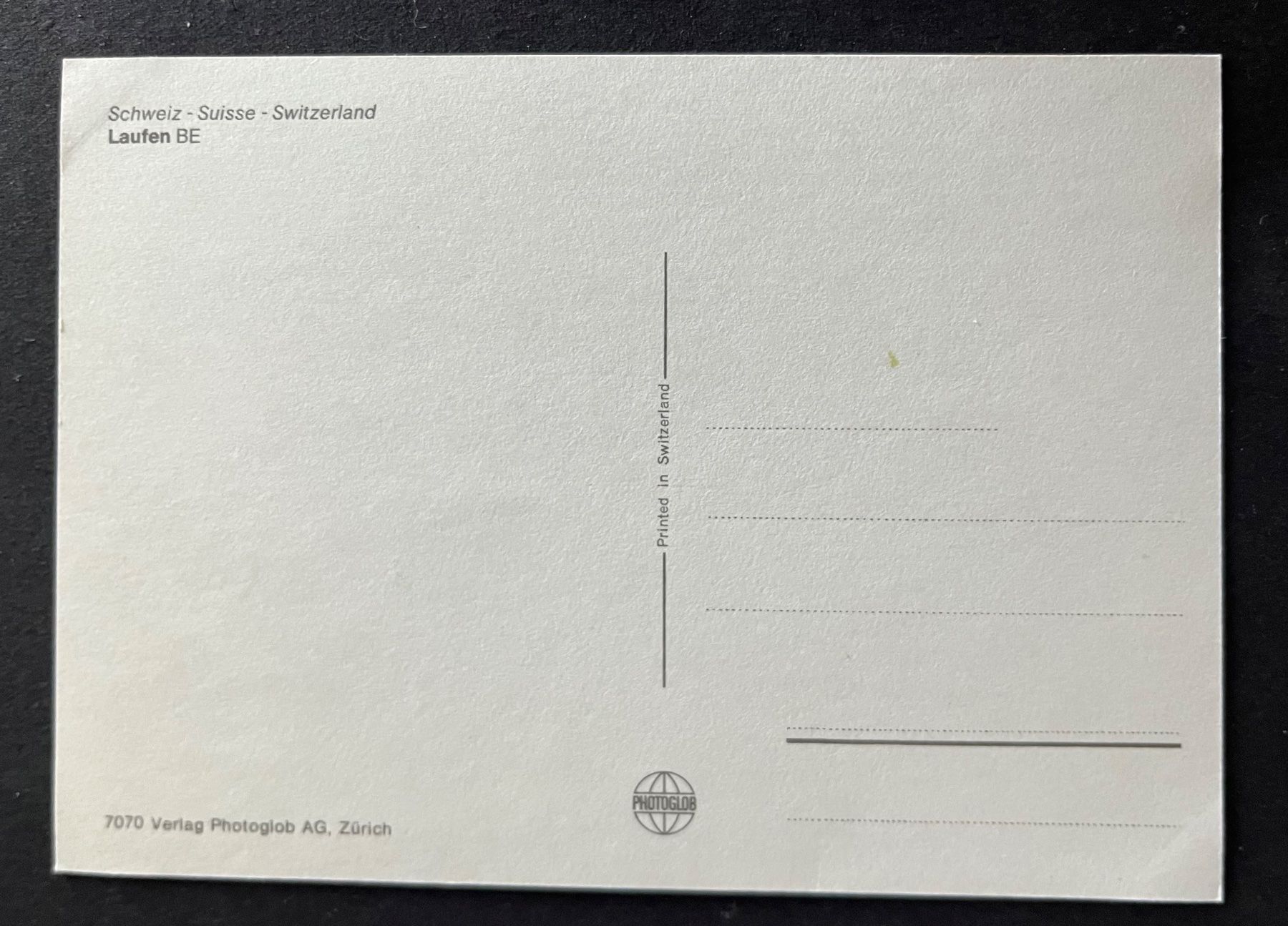Cartoline postali: Laufen ehem. BE /Flugaufnahme ca. 1970 – Usato da Ostermundigen venduto da DaxKarten-75 1