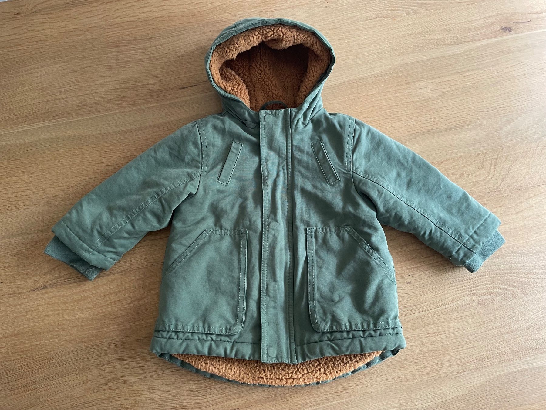 Vertbaudet Giacche & Cappotti: Winter Parka Jacke Gr. 86 Khaki Vertbaudet – Usato da Münchwilen TG venduto da DieVierVilas 2