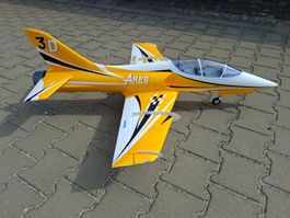 Freewing Ares 3D Gelb 90mm EDF Jet 1156mm 6S PNP-Set Vector