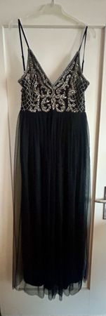 Elegantes Kleid mit Pailletten neu