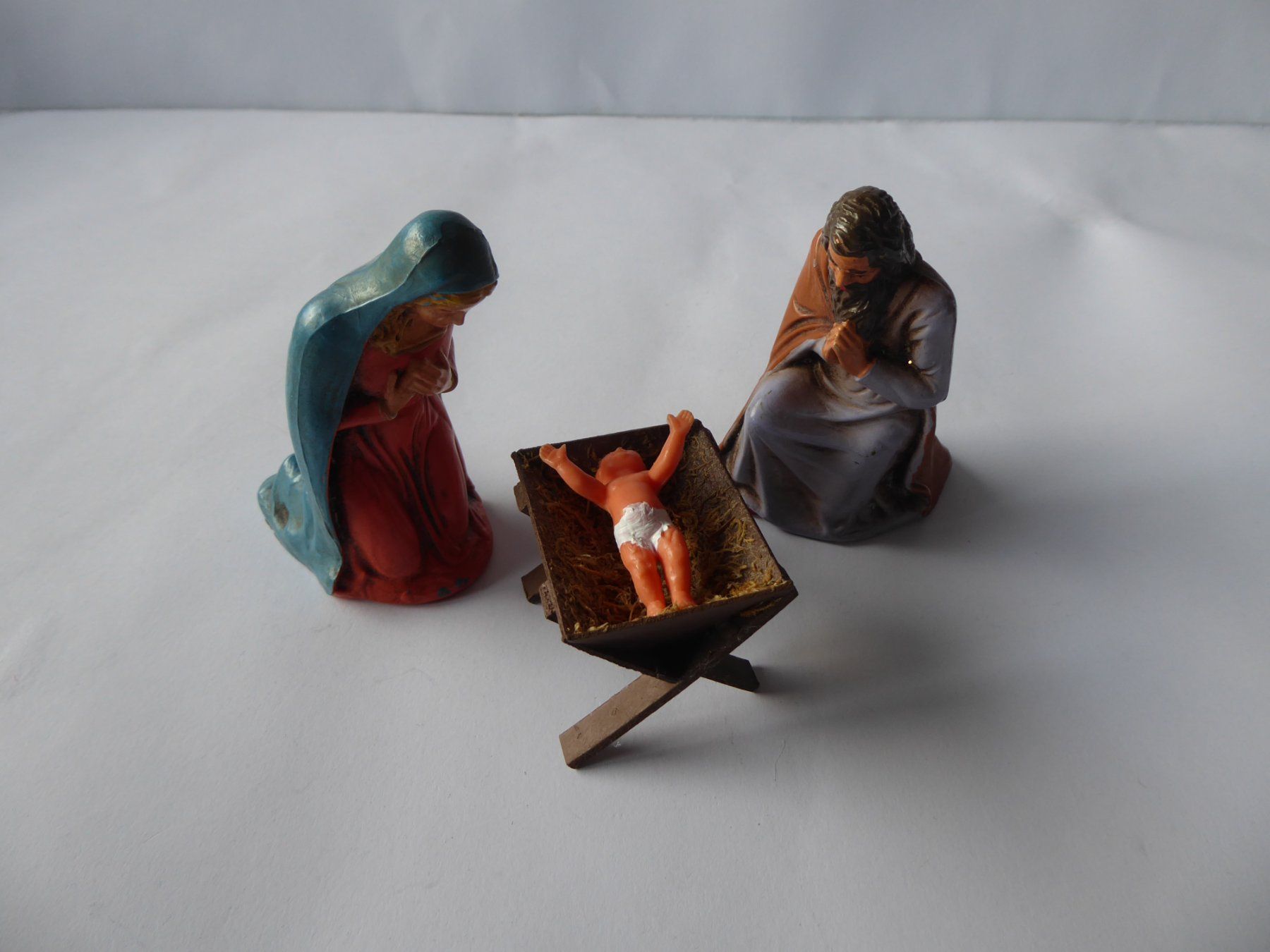 Statuette: Krippenfiguren: Maria, Josef, Krippe, Friedel, Manufaktur – Usato da Turbenthal venduto da Nautop 2