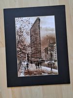 Vintage: Flatiron Gebäude in Manhattan, New York im Winter