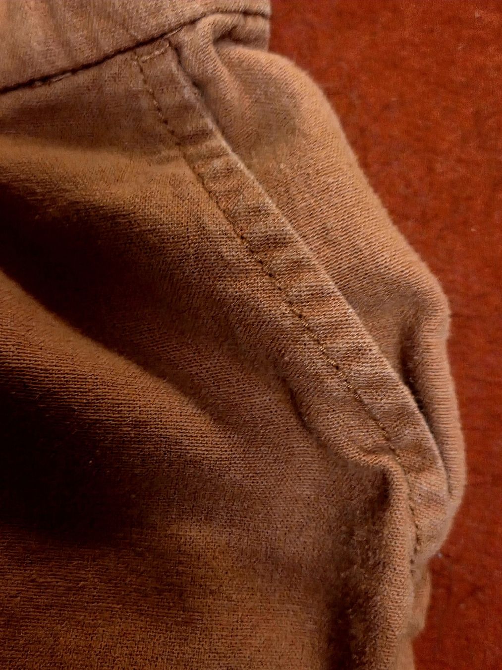 Pantaloni: Chicoree Leinenhose, Grösse S, terracotta – Usato da Subingen venduto da DENDLE20 3