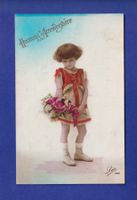 ENFANT - Jeune fille et fleurs