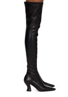 Orig. BOTTEGA VENETA Almond Overknee Lederstiefel Gr. 38,5