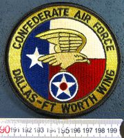 CONFEDERATE AIR FORCE DALLA-FT WORTH WING PATCH AUFNÄHER
