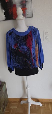 Edle Seidenbluse von PA Designer Collection, Grösse 38