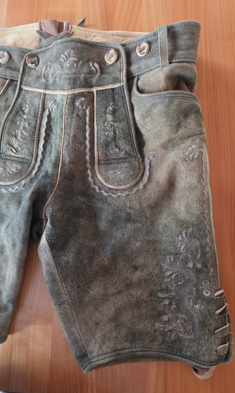 Pantaloni: Trachten-Lederhose Gr 50/52 – Usato da Dachsen venduto da RAKEHEHA 6