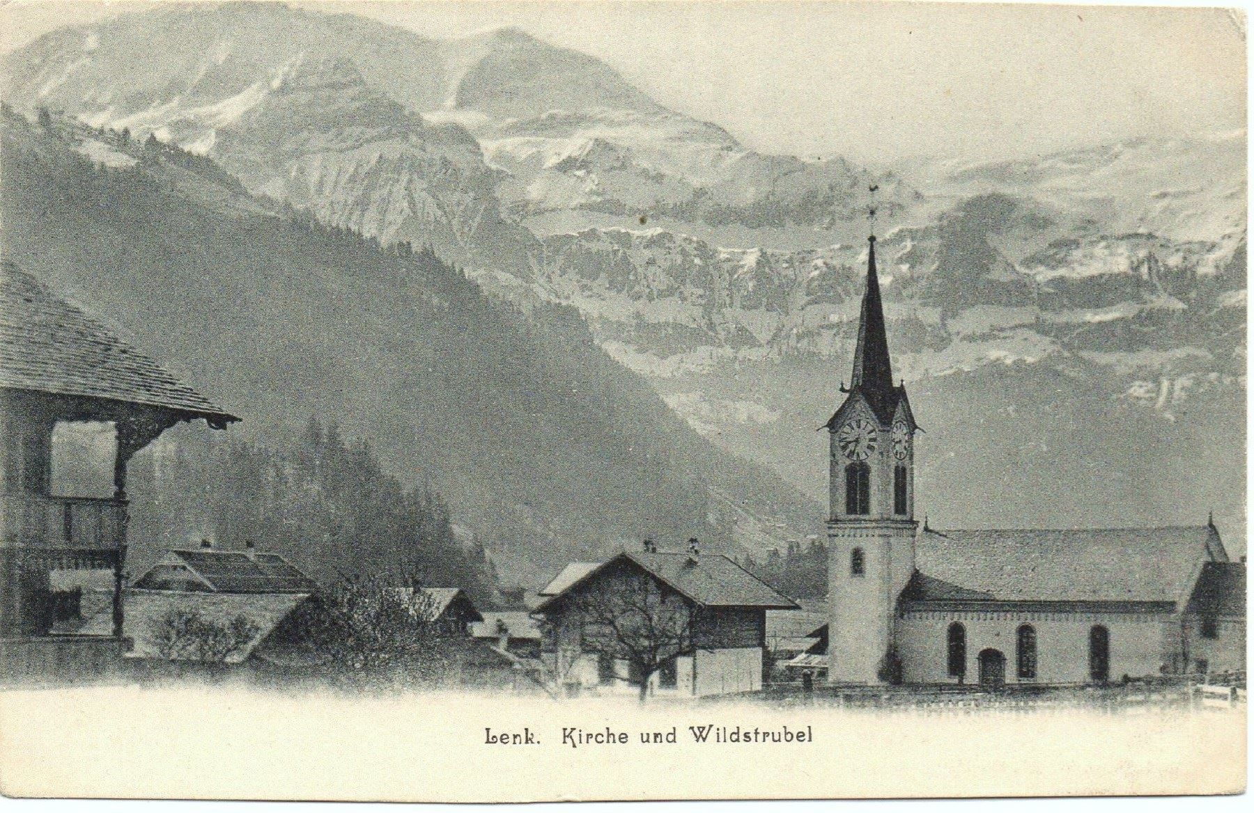 Cartoline postali: LENK Kirche und Wildstubel – Nuovo (secondo la descrizione) da Jona venduto da philajona