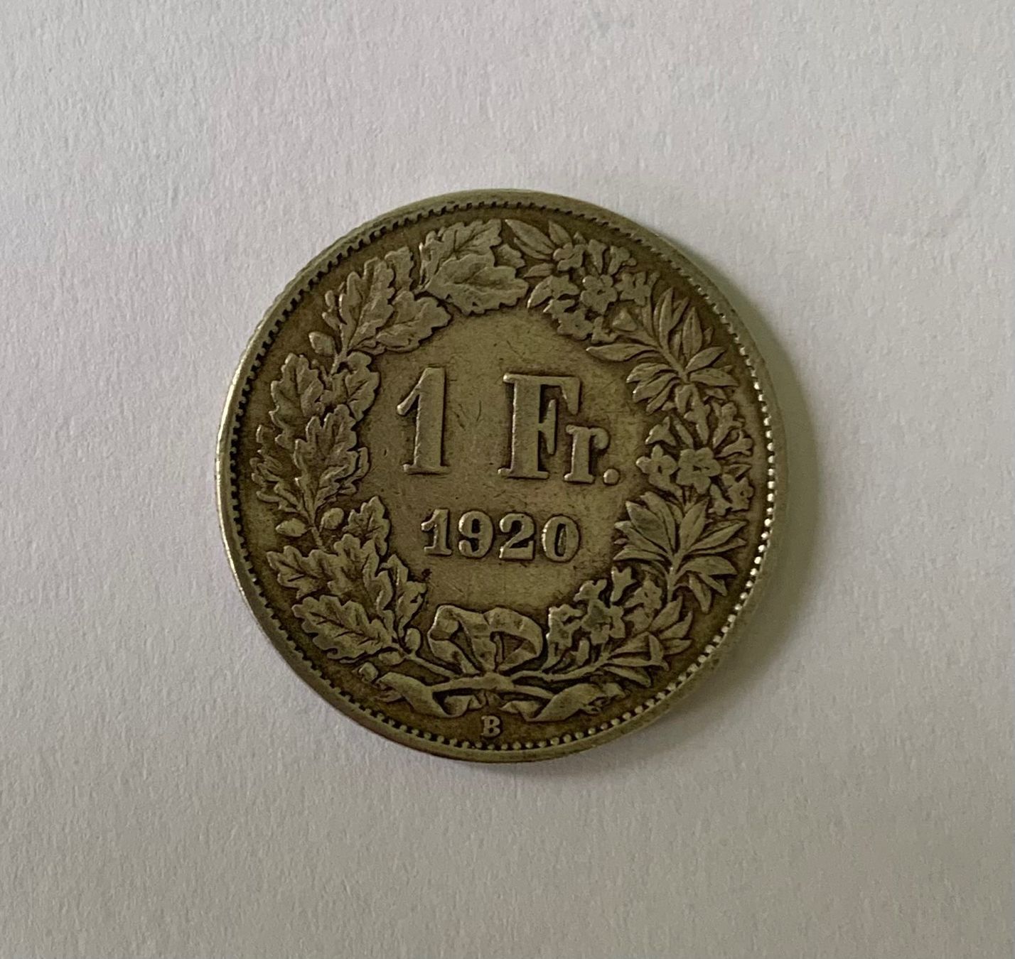 Alle Münzen: 1 Franken 1920 Silber - Schweiz – Gebraucht aus Zürich von Apache4 2