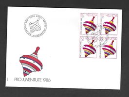 FDC Pro Juventute Viererblock 19