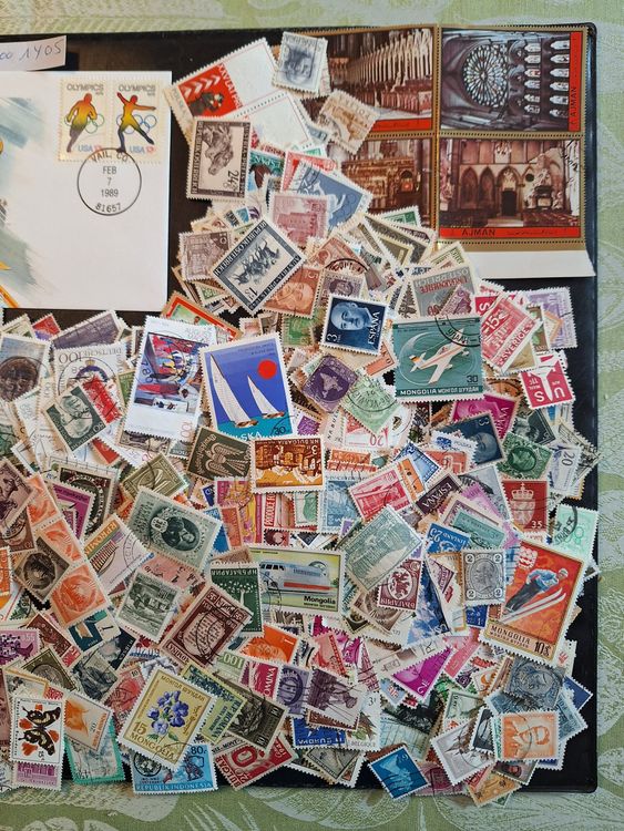 Alle Briefmarken: Ca 1000 Ausland-Briefmarken ab Uralt (1Y05) – Gebraucht aus Genolier von Antoine30 2