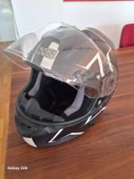 Motorradhelm iXS schwarz weiss Grösse S gebrauchter Zustand