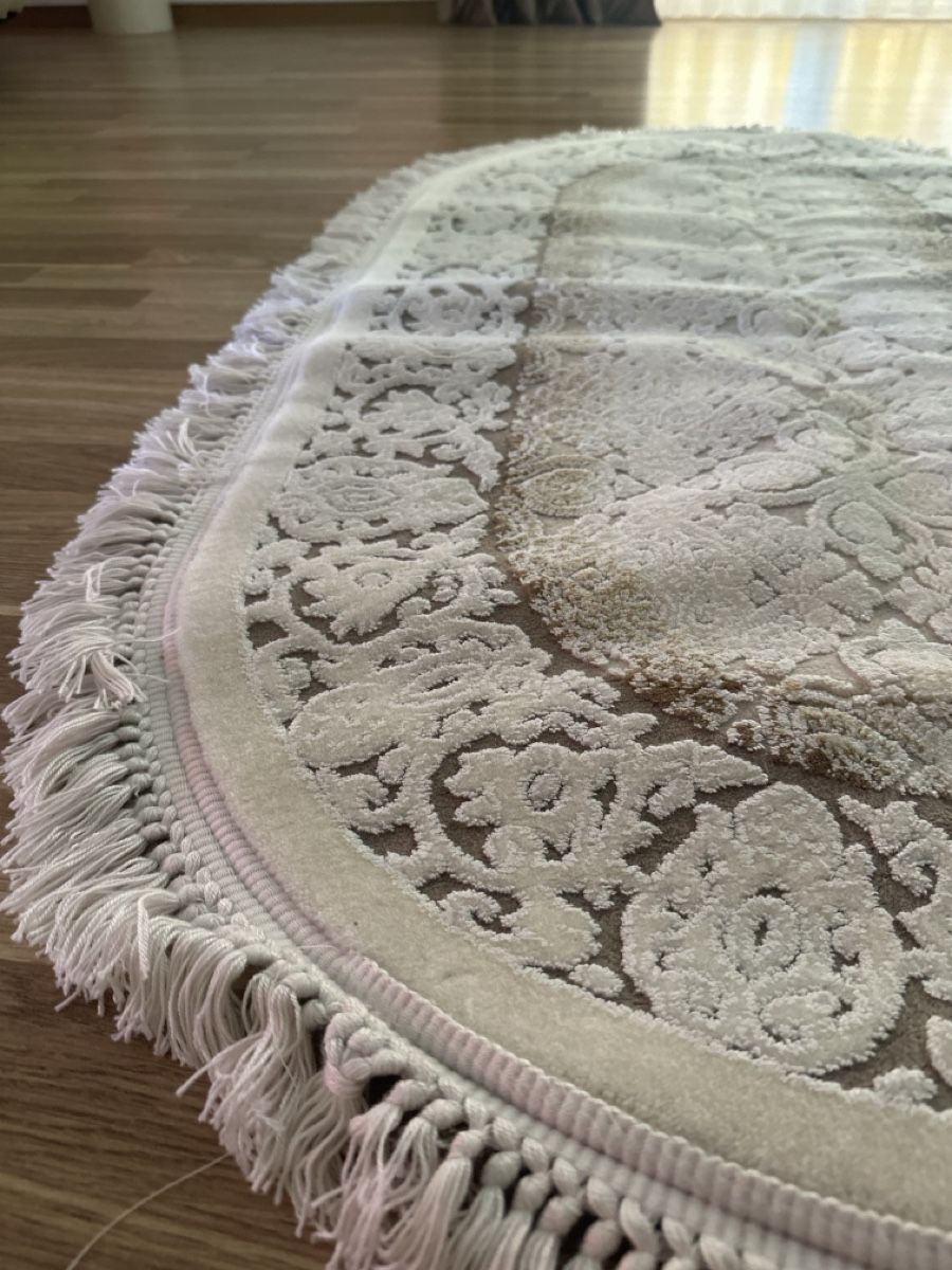 Tappeti: Ovaler Teppich mit Fransen beige gebraucht – Usato da Zürich venduto da Elektrike3 2