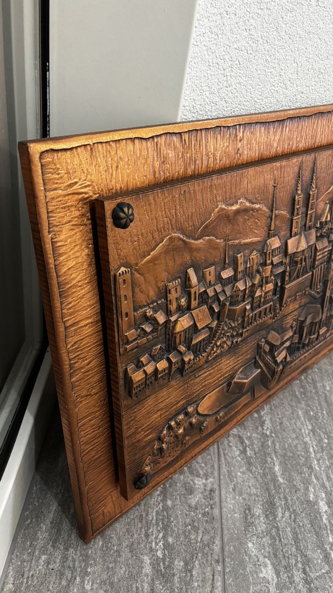 Foto & Immagini: Kupferbild Basel, ca.130x45cm – Usato da Münchenstein venduto da Schi.77 6