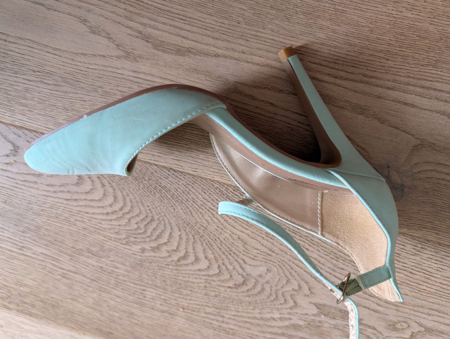 Scarpe da donna: Sommerliche, mintfarbene High Heels, Grösse 37 – Usato da Zürich venduto da kein-design 4