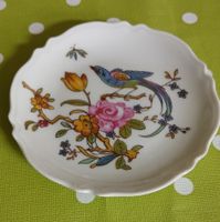 Porzellan Schale GDA Limoges Frankreich Vogel Blumen 9cm 