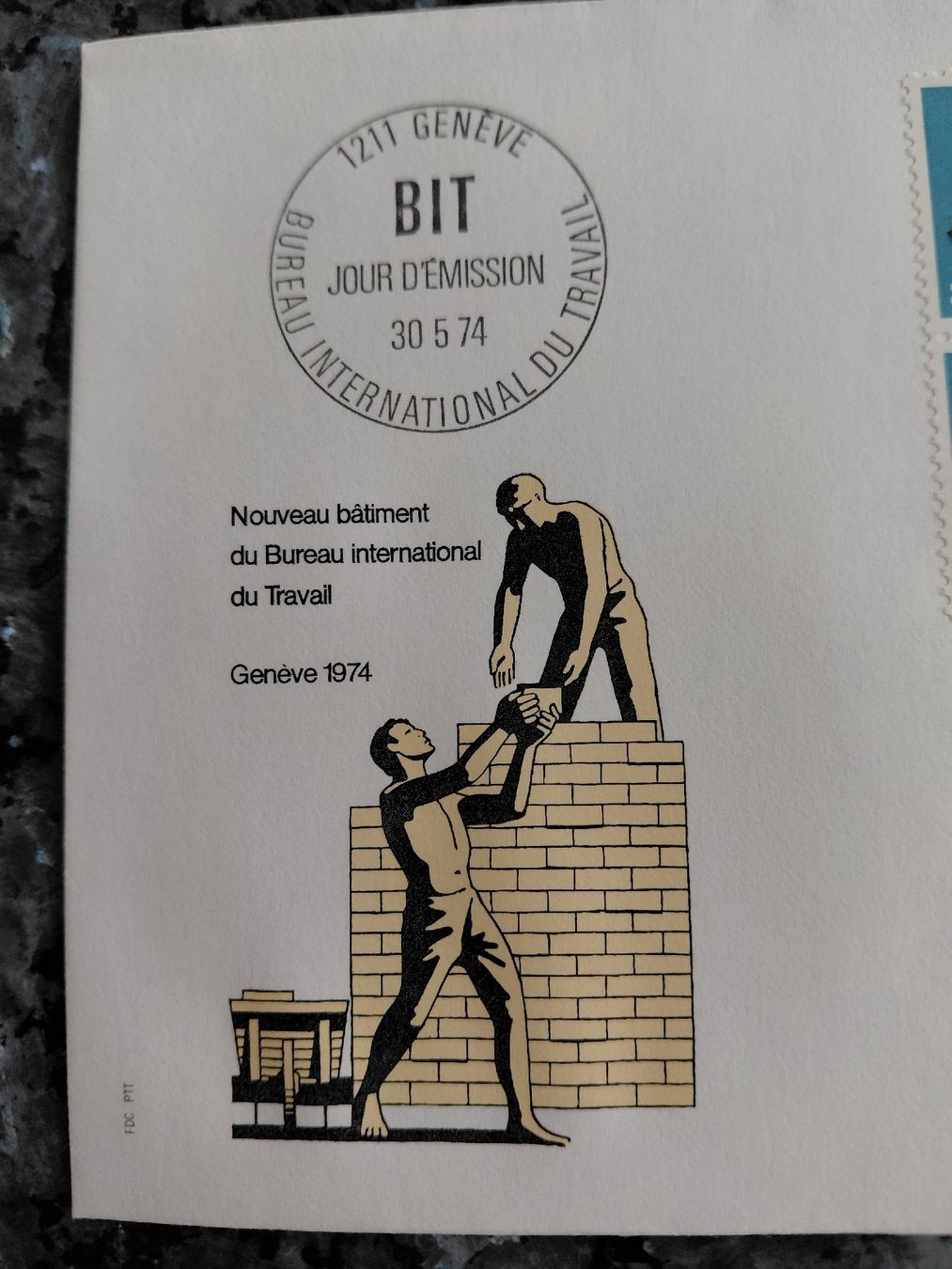Alle Briefmarken: Briefmarken BIT Genf 1974 – Gebraucht aus Bonaduz von topolino052 2