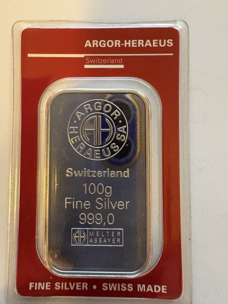 Metalli preziosi: 100g 999 Silber argor-heraeus – Usato da Murten venduto da Tzaugg 3