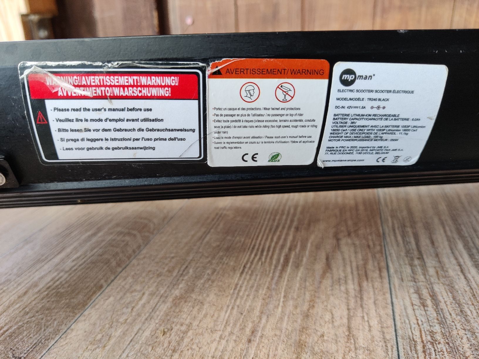 Mpman Kickboard: Scooter MP Man Prime Black gebrauchter Zustand – Usato da Radelfingen venduto da butzlibu 5