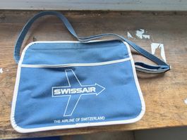 Vintage Umhänge Tasche / Swissair - Airline Ausgabe 1950