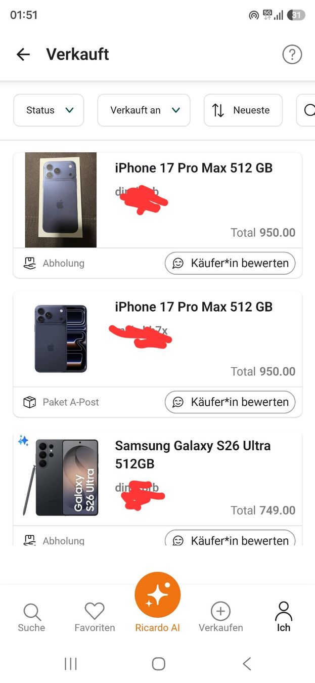 Apple Portables: iPhone 17 Pro Max 256GB – Neuf avec emballage d'origine à Flawil par nine9nine9 2