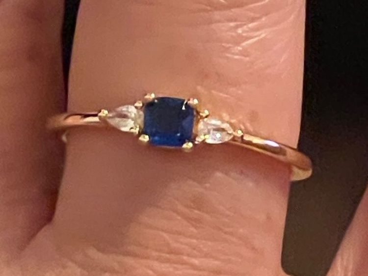 Ringe: Jolie Bague vintage 54 /zircon bleue/brilants liquidation – Neu (gemäss Beschreibung) aus Kloten von Vermicelles 1