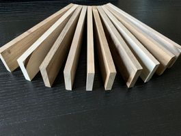 Bastelklötzchen Nussbaum L: 160 mm, B: 40 mm, D: 8 mm