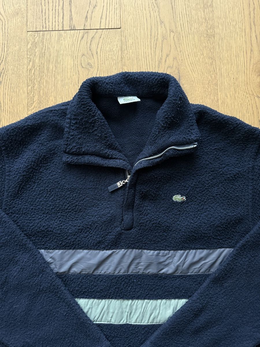Lacoste Maglioni & Felpe: Lacoste Fleece Pullover blau mit Reissverschluss – Usato da Zermatt venduto da vintagezermatt 1