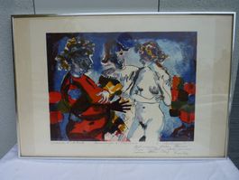 Bild Litho/Druck? Hommage a Baccus Sign. E. Reichmuth
