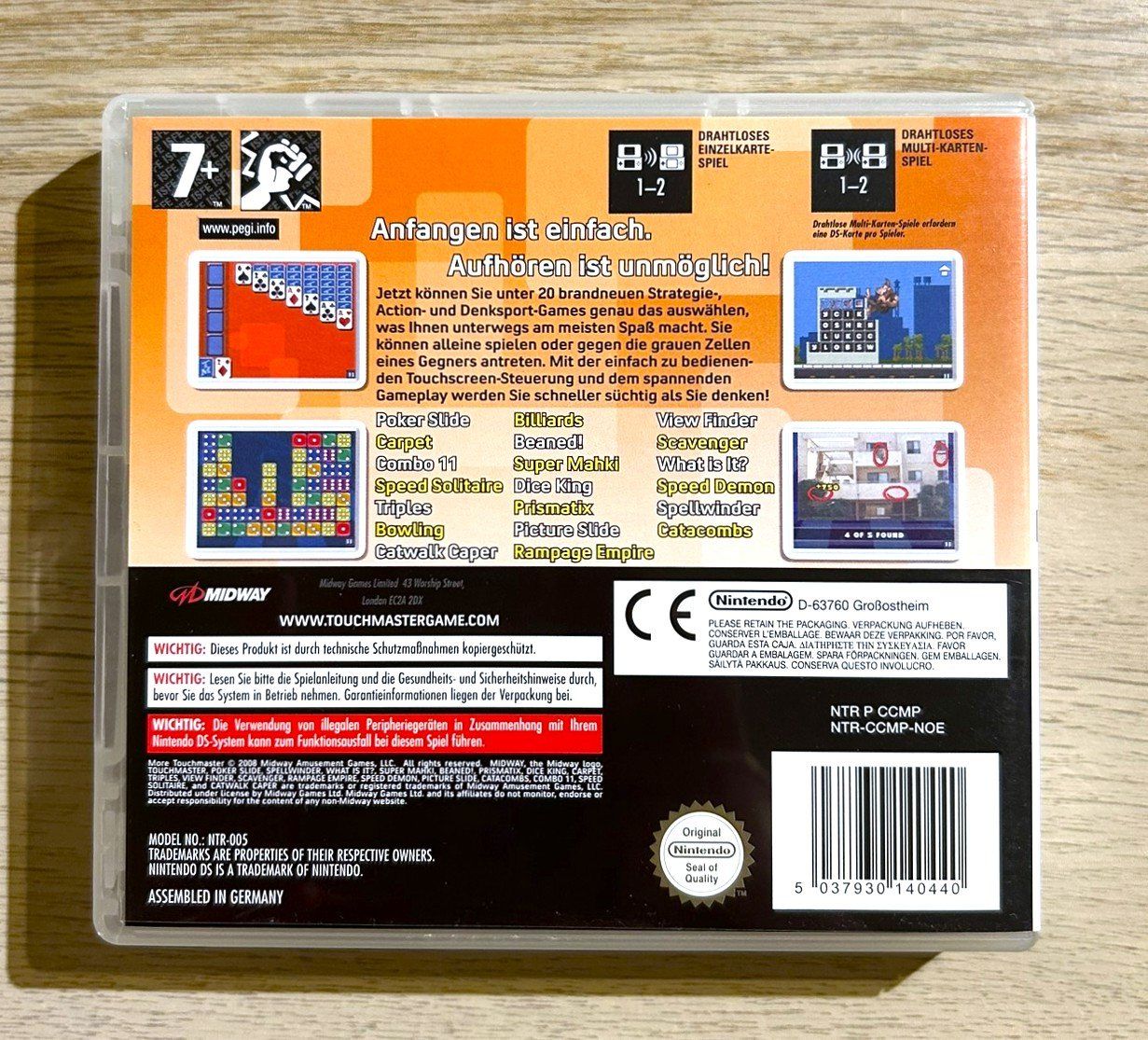 Nintendo Spiele: More TouchMaster Nintendo DS – Gebraucht aus St. Gallen von Alpine.Arcade 1