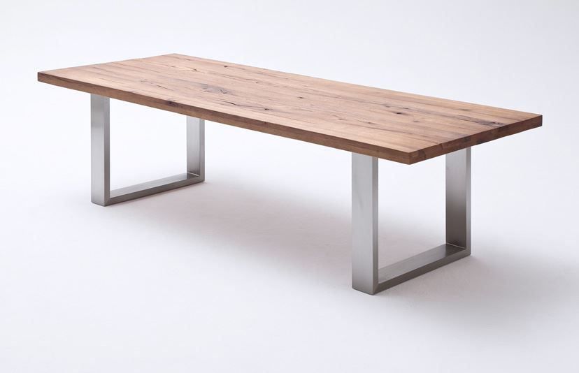 Tavoli: Esstisch Eiche Massiv + Kufen 180x100cm – Nuovo e nell'imballaggio originale da Kölliken venduto da moebel-peter 2