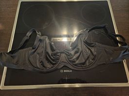 Bügelbikini Bikinioberteil Schwarz 90E/40DD