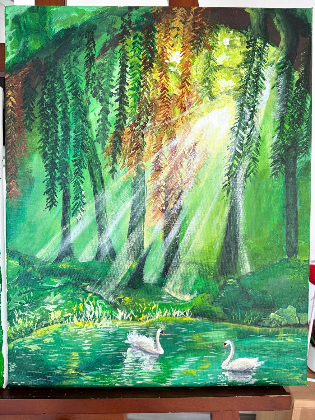 Gemälde: Handgemaltes Acrylbild – Neu und originalverpackt aus Sarnen von Yingsperlen1