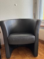 Ledersessel Sessel schwarz Leder guter Zustand