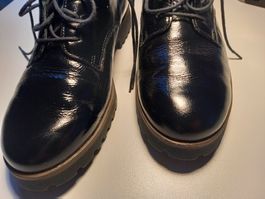 Halbschuhe Lackleder