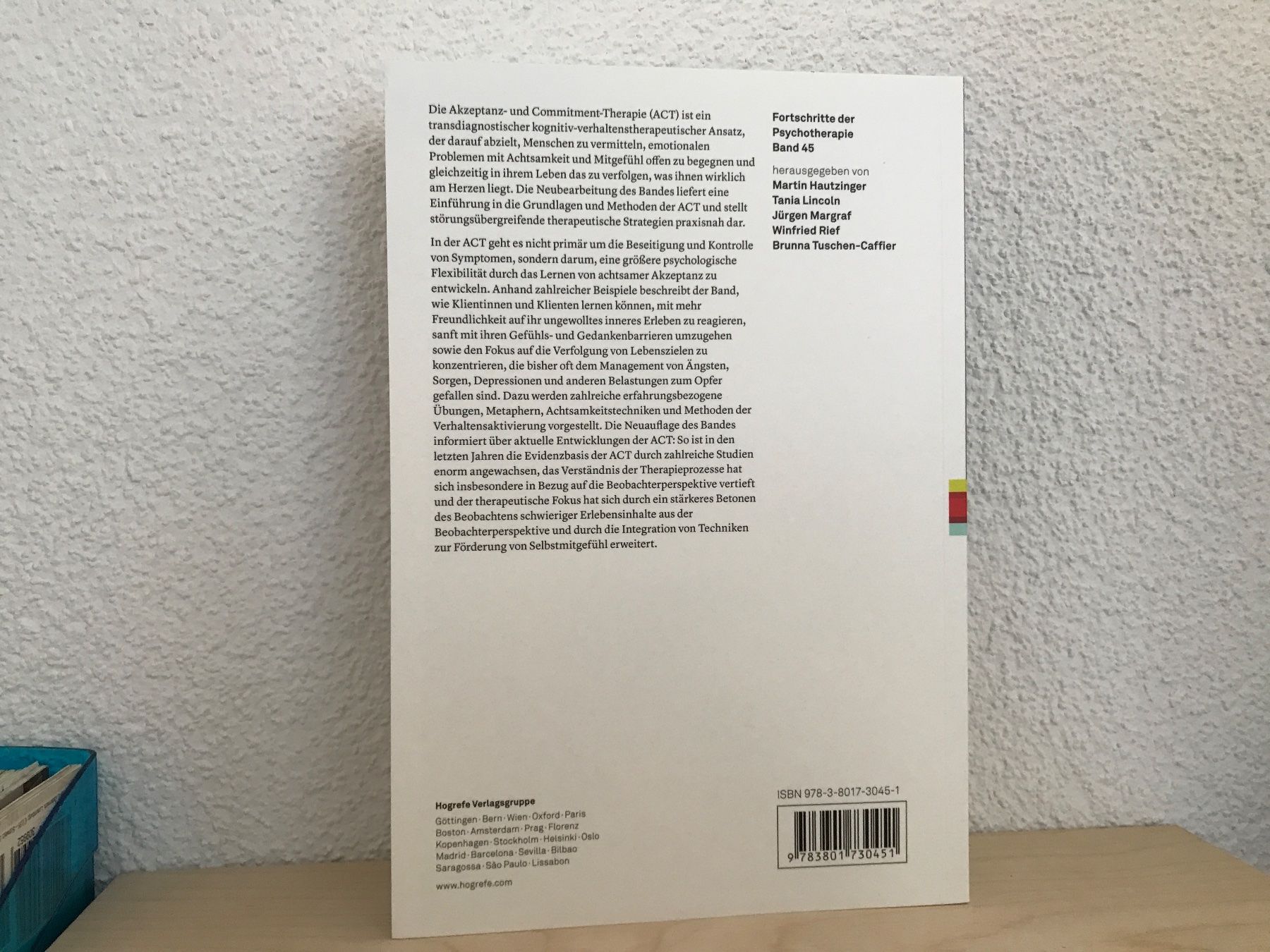 Bücher: Akzeptanz- und Commitment- Therapie ACT Georg H. Eifert – Gebraucht aus Frauenfeld von AlphaCentauri369 1