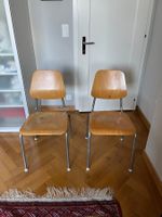 2 chaises d’écolier vintage type “Bigla”