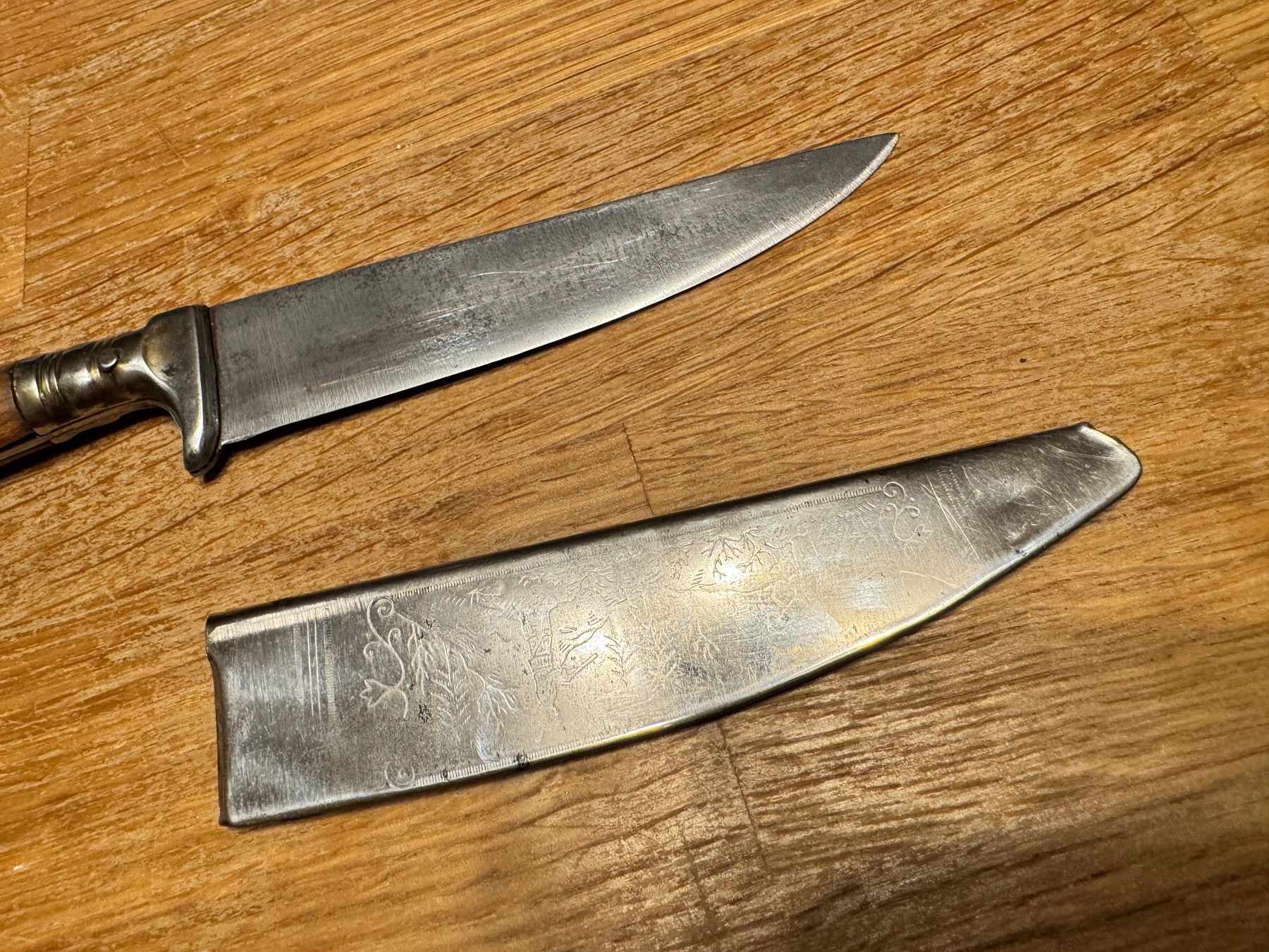 Zubehör: Antikes Jagdmesser Messer Jagdnicker Hirschfänger – Gebraucht aus Goldach von  6