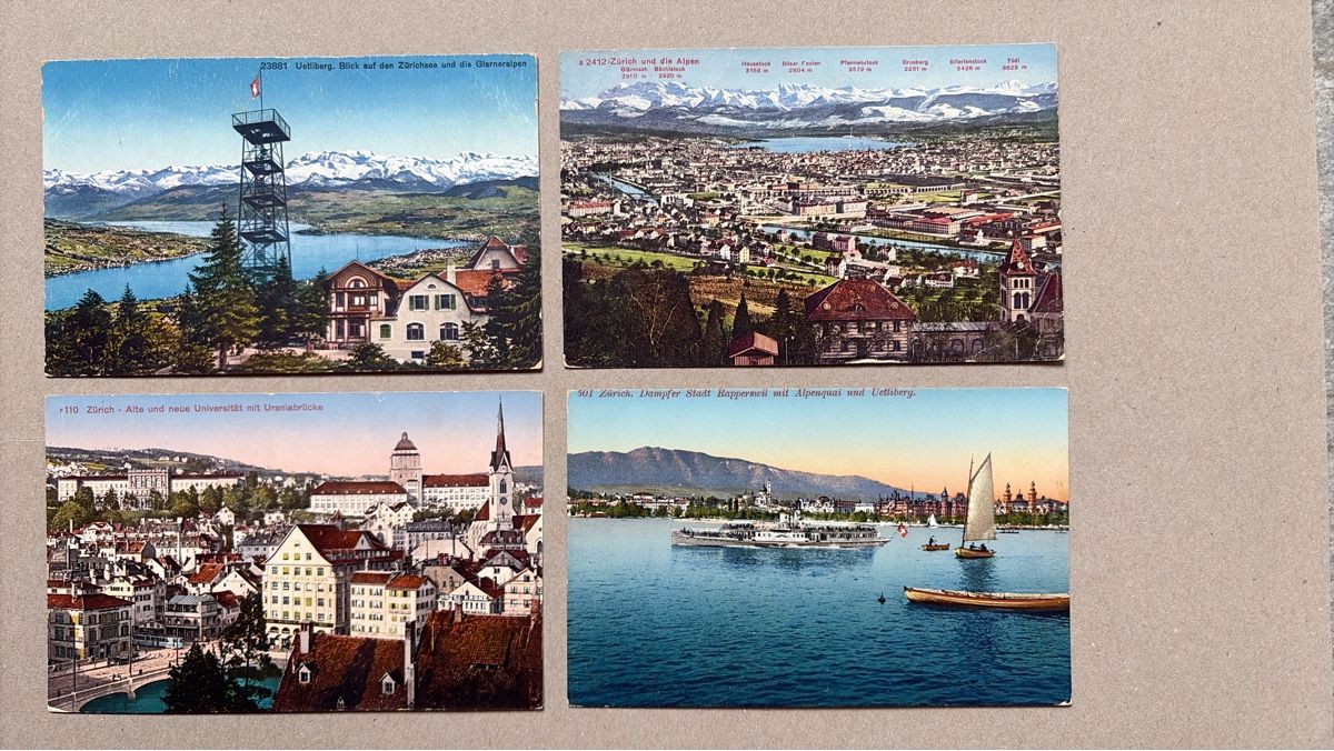 Ansichtskarten: 8 AK Zürich – Gebraucht aus Au ZH von Samson84
