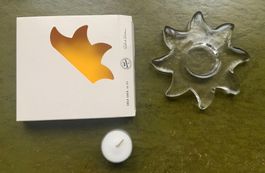 Bougeoir Kerzenhalter SOLE LUCE Glasi Hergiswil Niederer