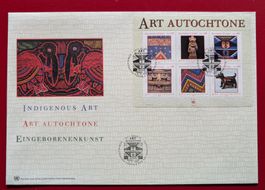 UNO GENF GENEVE BLOC ART AUTOCHTONE 467 - 472 2003 FDC